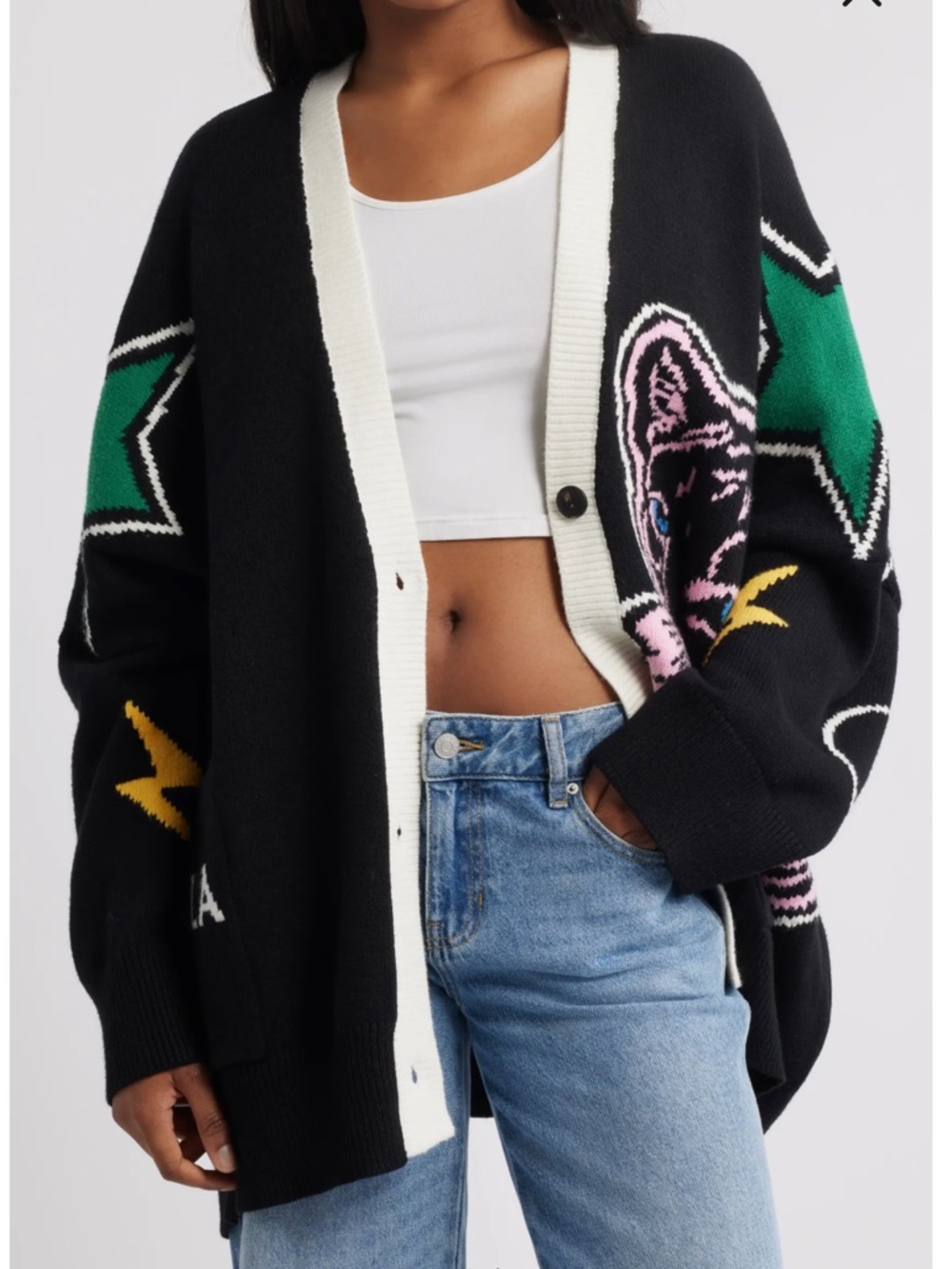 Dressed in LALA Karma Panther Cardigan